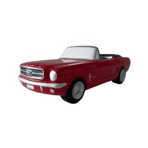 Teleflora Ford Mustang Ceramic Planter Candy/Nut Dish 1965 Red Convertible Car